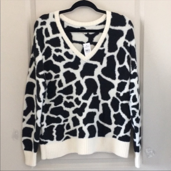 LOFT Animal Print Soft Sweater NWT, size Large - Picture 3 of 4